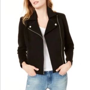 NWOT Maison Jules - faux-suede moto jacket